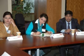 Officials from Pakistan meet at the MMA office in Boston.